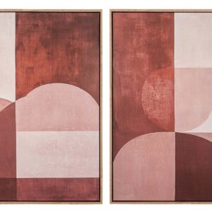 Set 2 cuadros 50% pintado a mano 63x4x83 cm