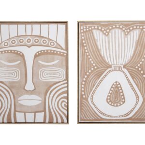 Set 2 cuadros 80% pintado a mano 63x4x83 cm