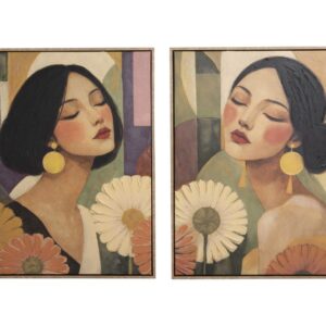 Set2 cuadros 80% pintado a mano 63x4x83 cm