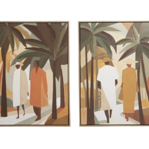 Set2 cuadros 80% pintado a mano 63x4x83 cm
