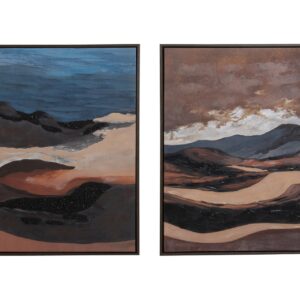 Set2 cuadros 80% pintado a mano 63x4x83 cm