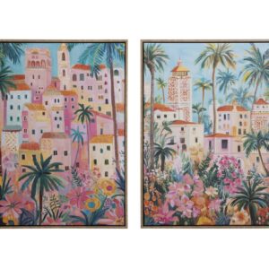 Set2 cuadros 80% pintado a mano 63x4x83 cm