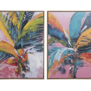 Set2 cuadros 80% pintado a mano 63x4x83 cm