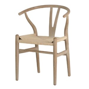 Silla ratán madera haya gris 50x56x79 cm