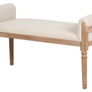 Pie de cama patas madera 108x41x59 cm