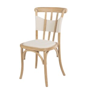 Silla apilable madera abedul 44x42x88 cm