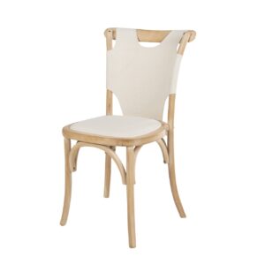 Silla apilable madera abedul 44x42x88 cm