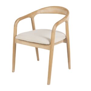 Silla madera haya marrón 50x56x79 cm