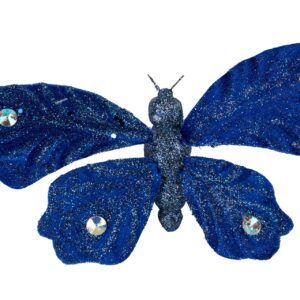 Pin mariposa glitter 11x5x13 cm