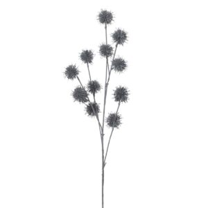 Rama flor cardillos poliéster azul 20x20x80 cm